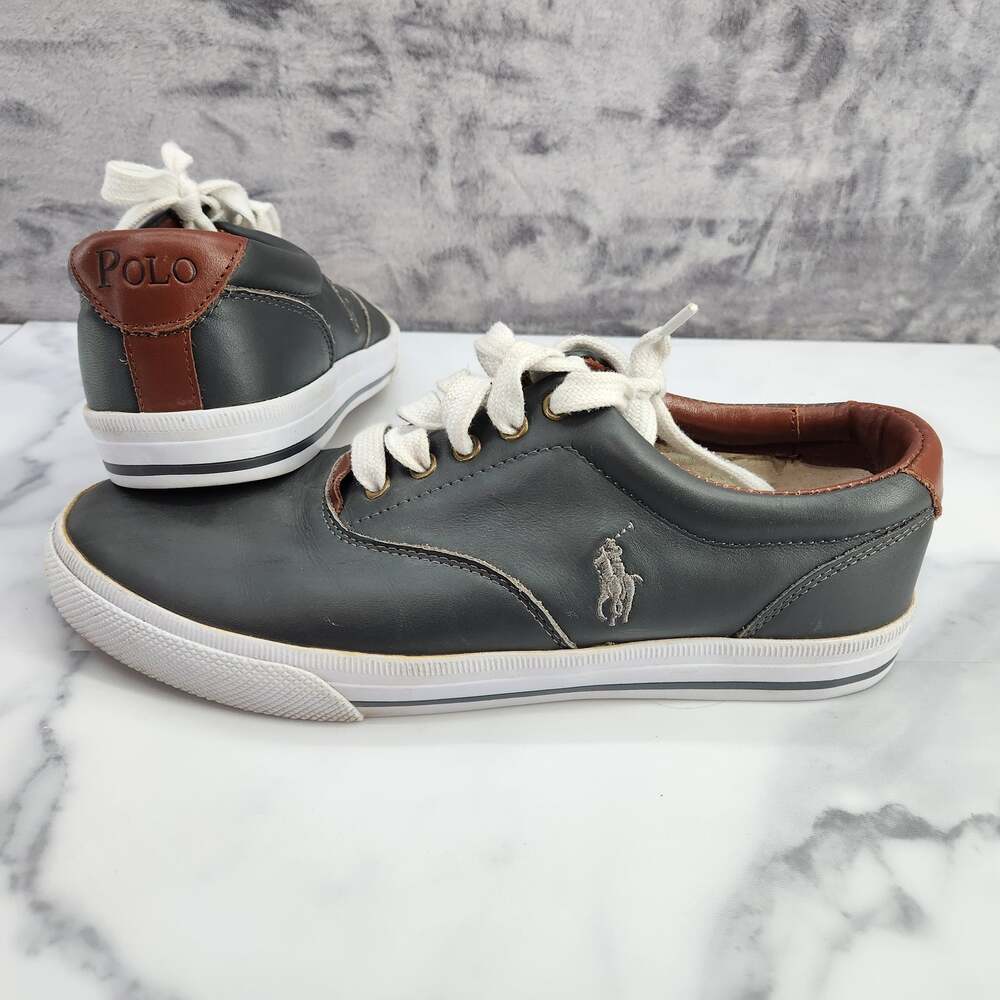 Polo Ralph Lauren Men's Sneakers size 10D Vaughn Leather Preppy Lace up Shoes